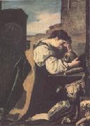 Domenico  Feti Melancholy or the Penitent Magdalen (mk05) Germany oil painting artist